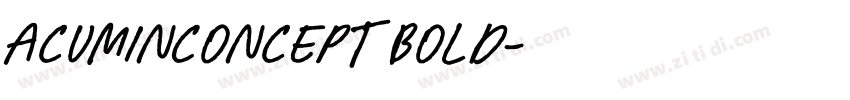 AcuminConcept Bold字体转换